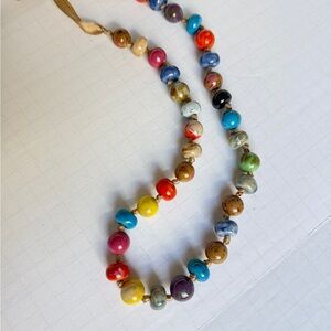 Colorful Clay Beads Necklace